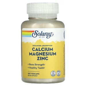 Solaray, Calcium Magnesium Zinc, 100 VegCaps